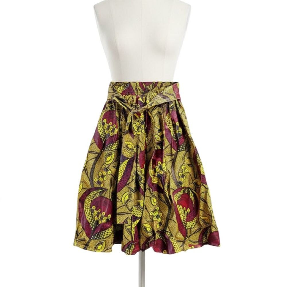 African Print Midi Skirt